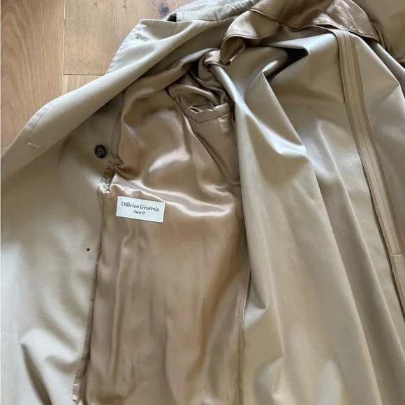 New Officine Generale cotton waterproof trench coat - Picture 5 of 6